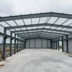Low Cost Steel Metal Buildings Architecture Workshop Warehouses Prefabricated Steel 4S Car Showroom - Image 3