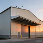 Low Cost Steel Metal Buildings Architecture Workshop Warehouses Prefabricated Steel 4S Car Showroom - Image 2
