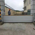 Anti-flood Wall Can Be Stacked and Positioned As Aluminum Flood Barrier with Reflective Surface and 2200 lb Load Capacity